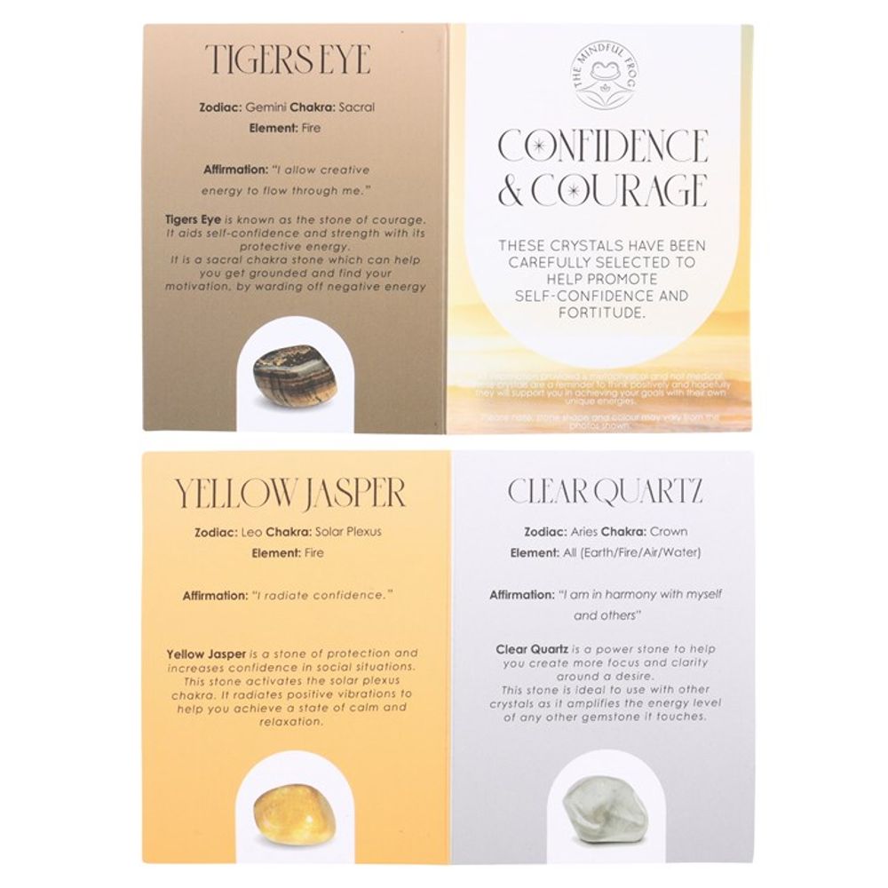 Eleanoras Confidence & Courage Healing Crystal Set Crystals