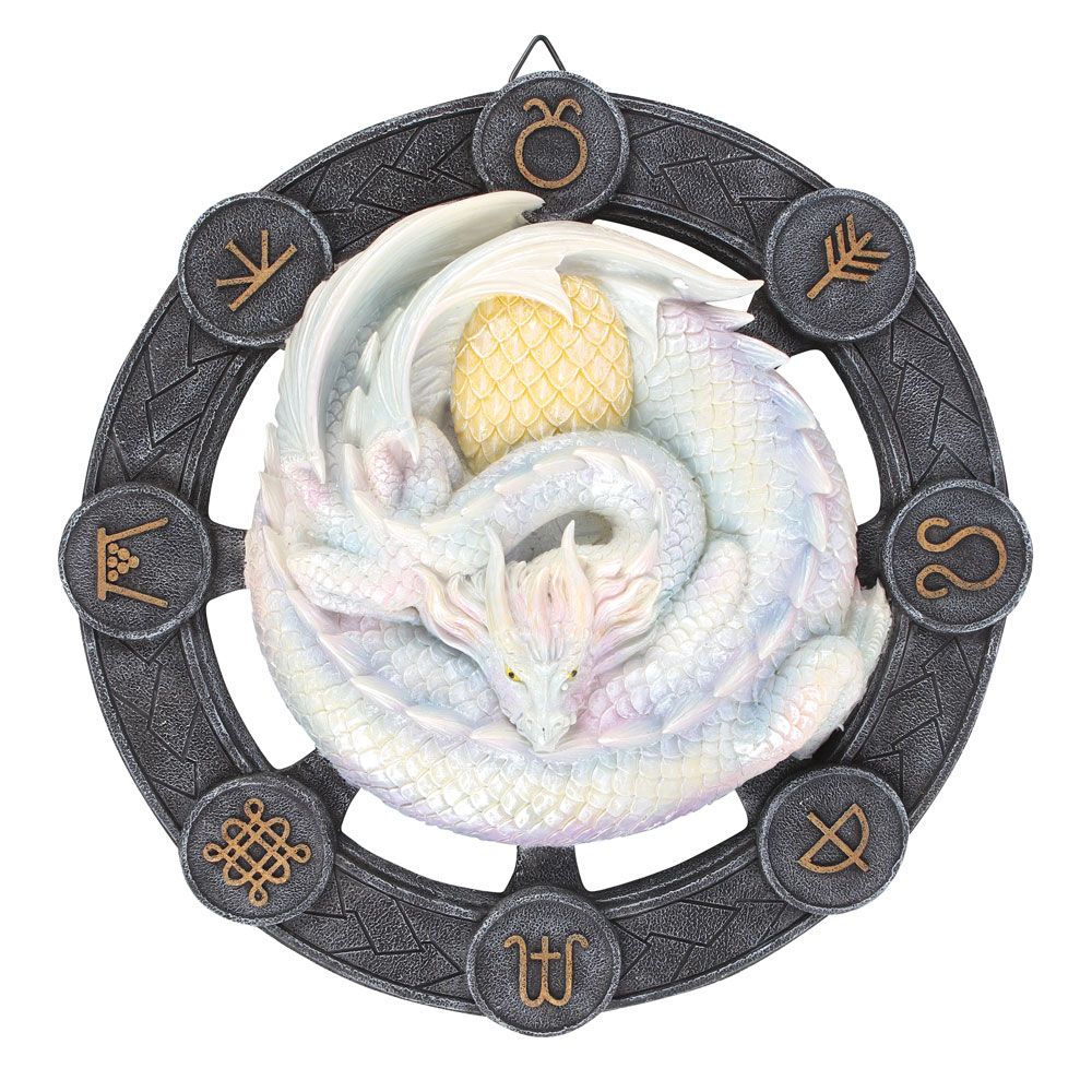 Eleanoras Ostara Dragon Resin Wall Plaque by Anne Stokes 