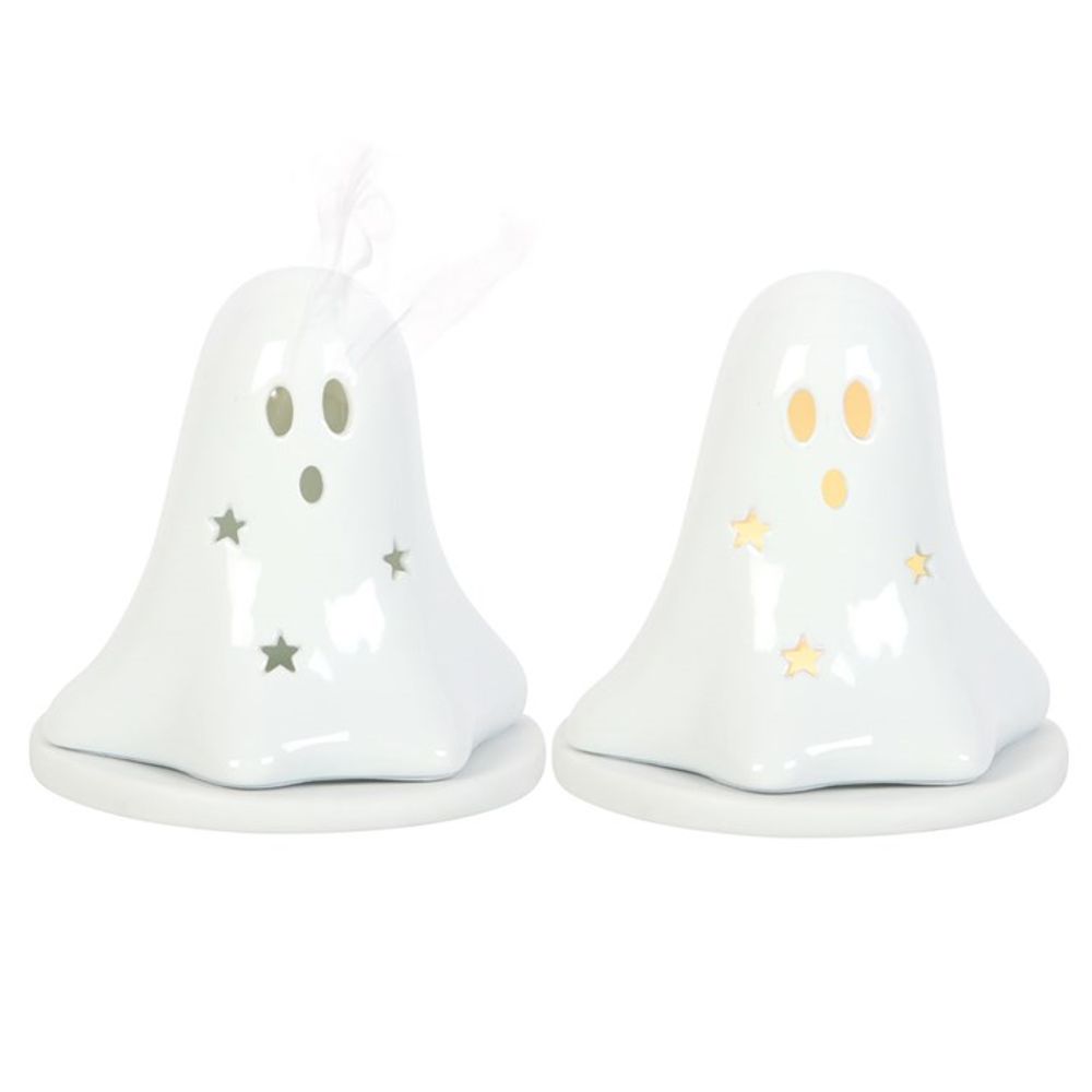 Ghost Tealight & Incense Cone Holder