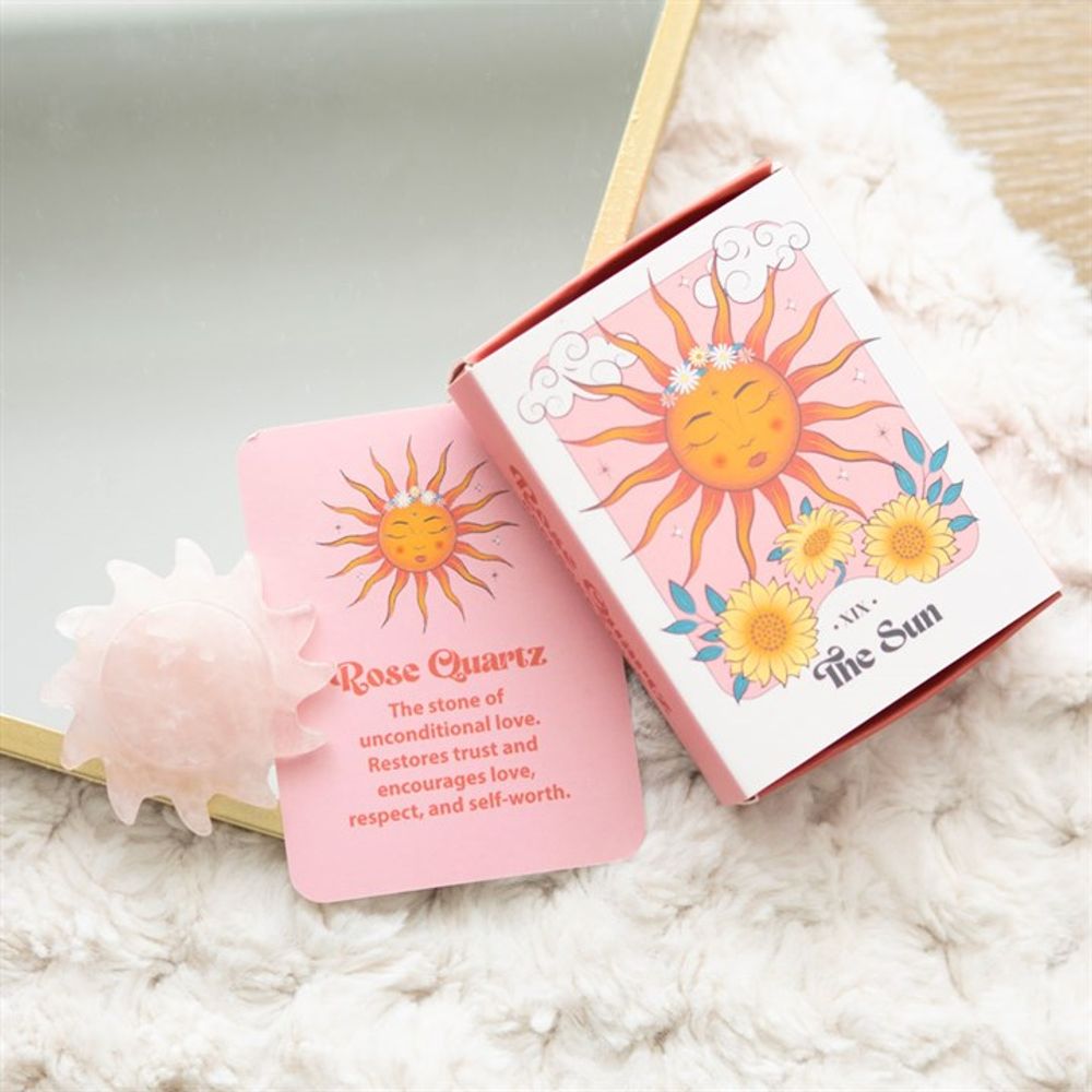 Eleanoras Rose Quartz Crystal Sun Stone Crystals