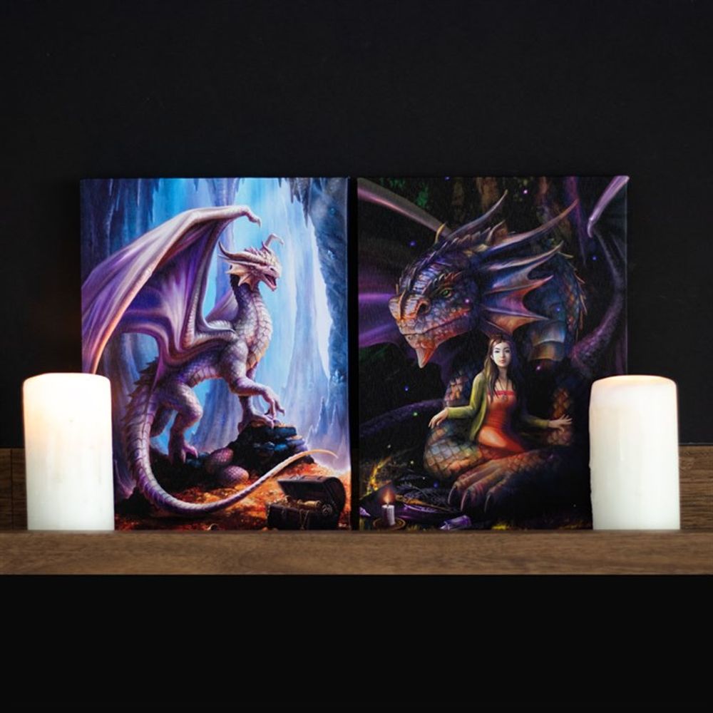 Eleanoras TREASURE TROVE CANVAS PLAQUE BY ANNE STOKES 