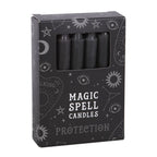 Eleanoras Set Of 12 Black Protection Candles Spell Candles