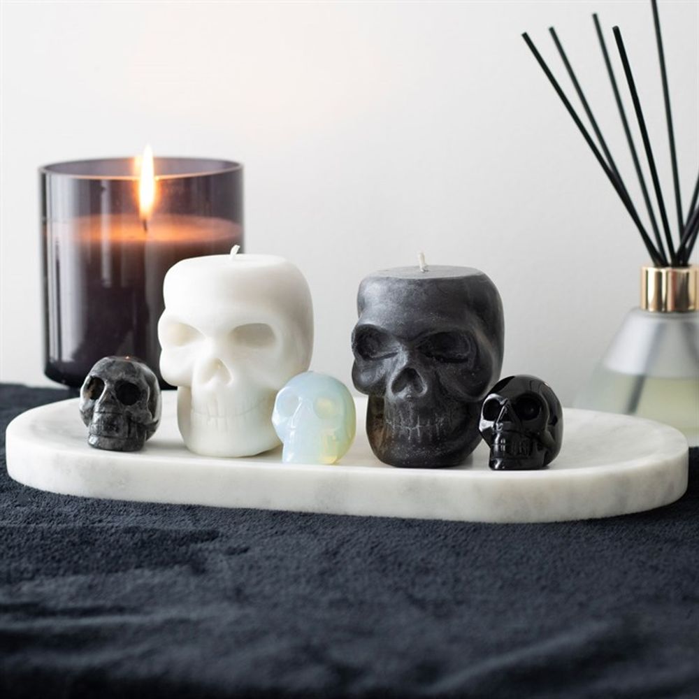 Eleanoras Black Labrodite Crystal Skull Crystals