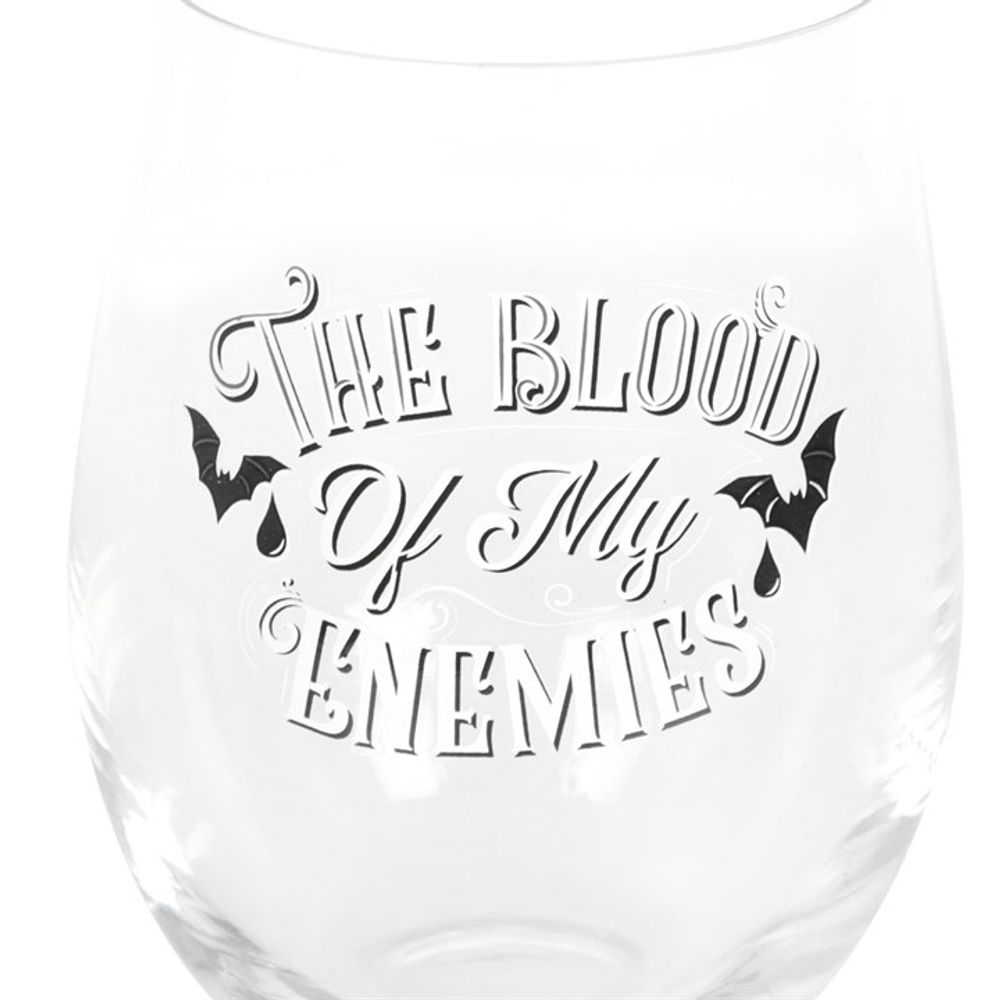 Eleanoras Blood Of My Enemies Stemless Wine Glass Glassware