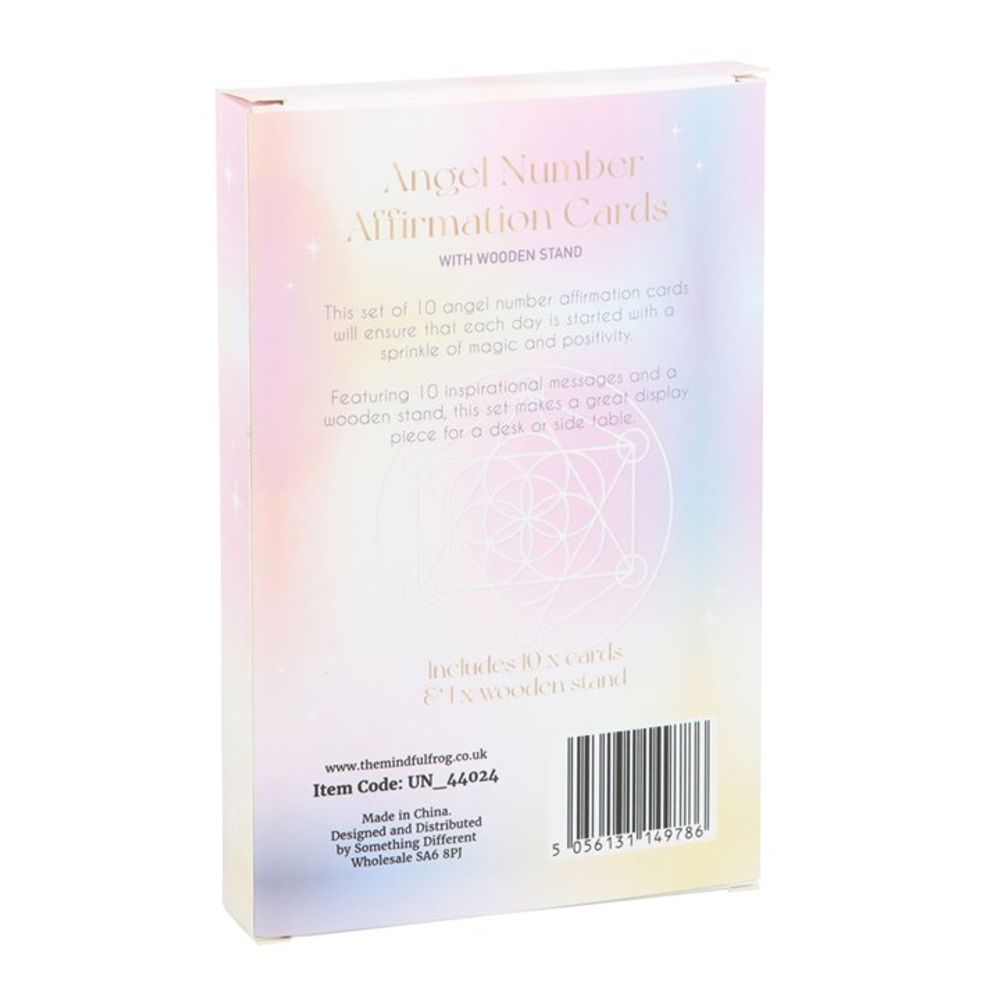 Eleanoras Angel Number Affirmation Cards With Stand Affirmation Cards
