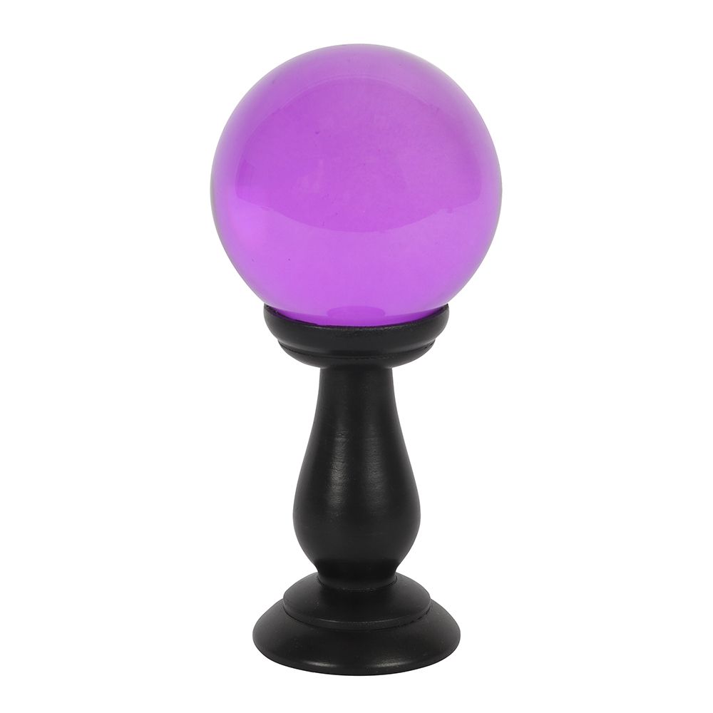 Eleanoras Small Purple Crystal Ball On Stand Crystal Balls