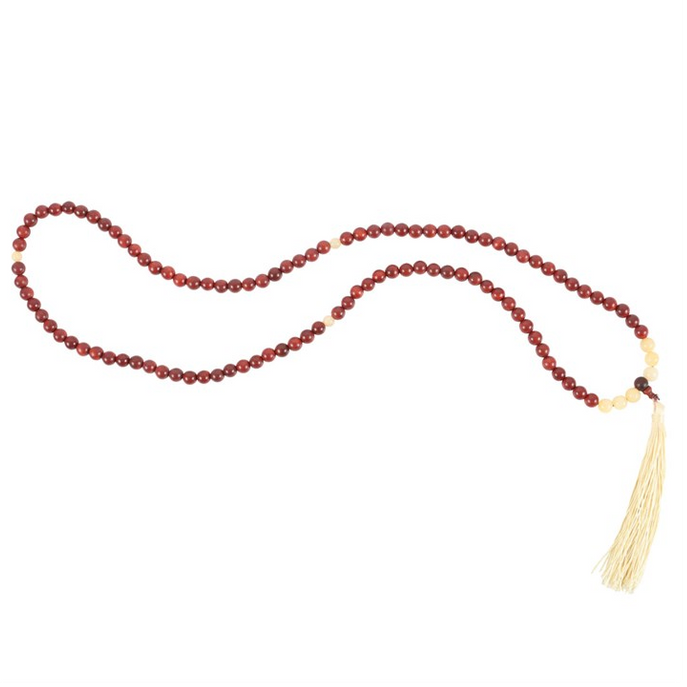 Eleanoras Self Confidence Rosewood & Yellow Jasper Mallah Necklace Necklaces