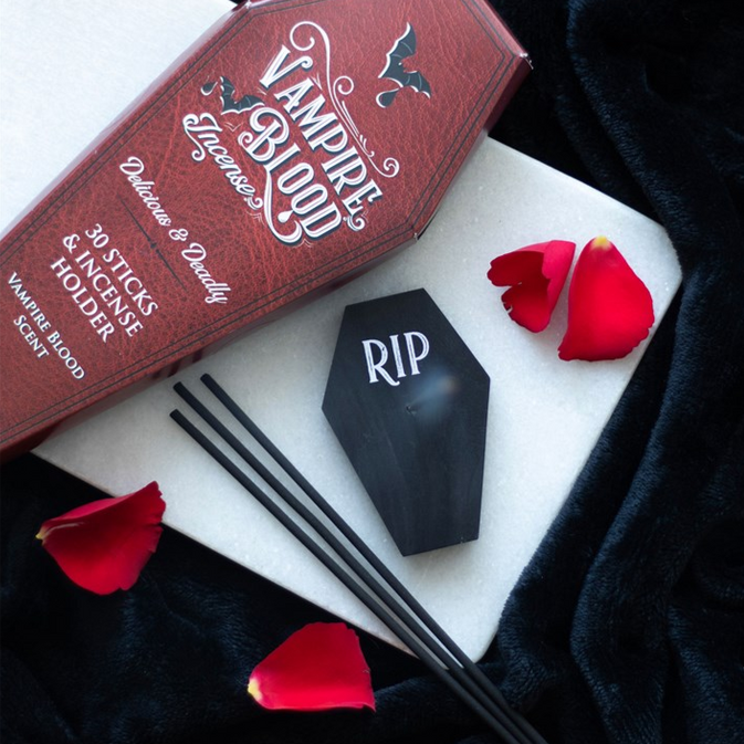 Eleanoras Vampire Blood Incense Sticks & Coffin Holder Incense Holders