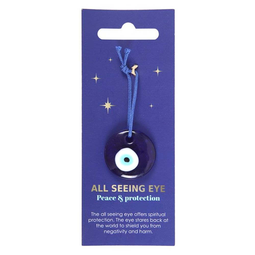 Eleanoras Glass All Seeing Eye Protection Charm 