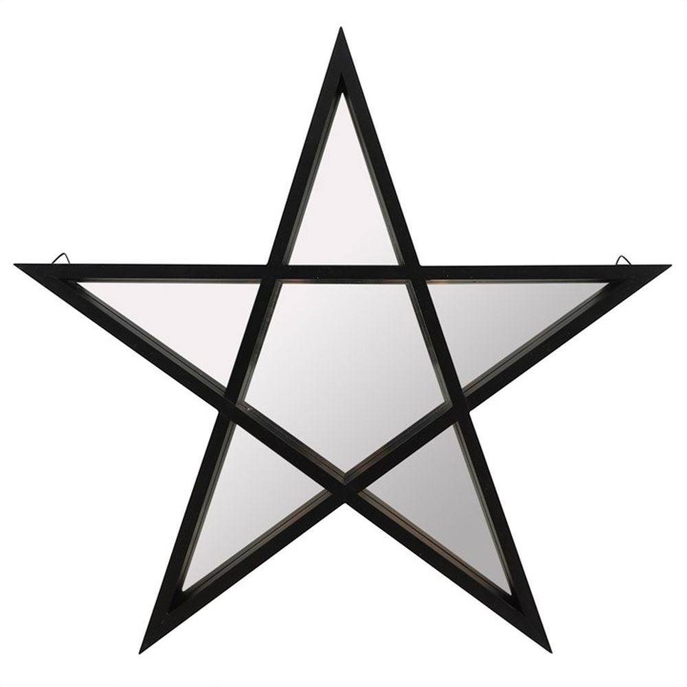 Eleanoras Black Framed Pentagram Mirror 