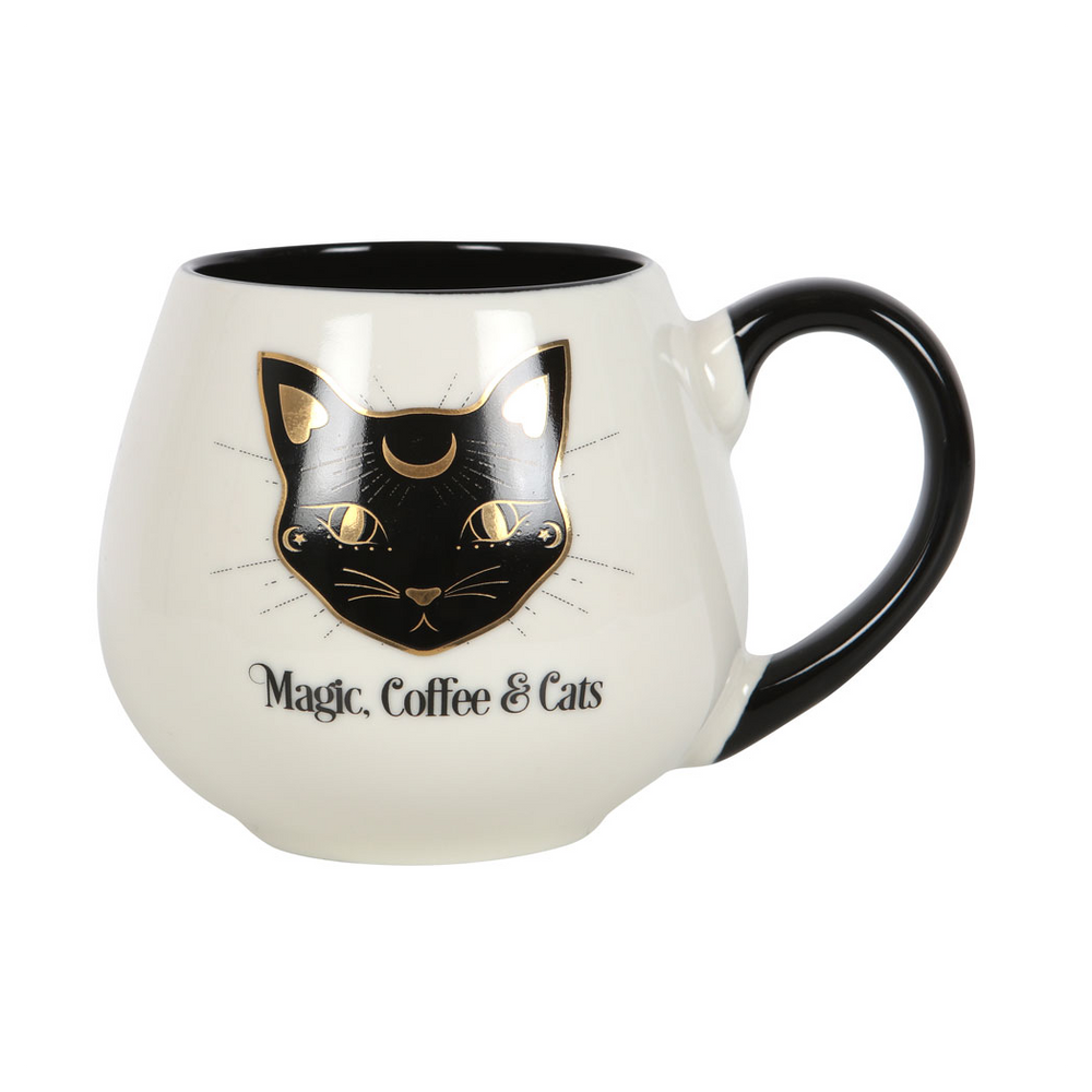 Eleanoras Magic, Coffee & Cats Rounded Mug Mugs