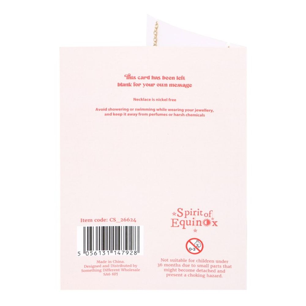 Eleanoras The Sun Celestial Rose Quartz Necklace Card Jewellery