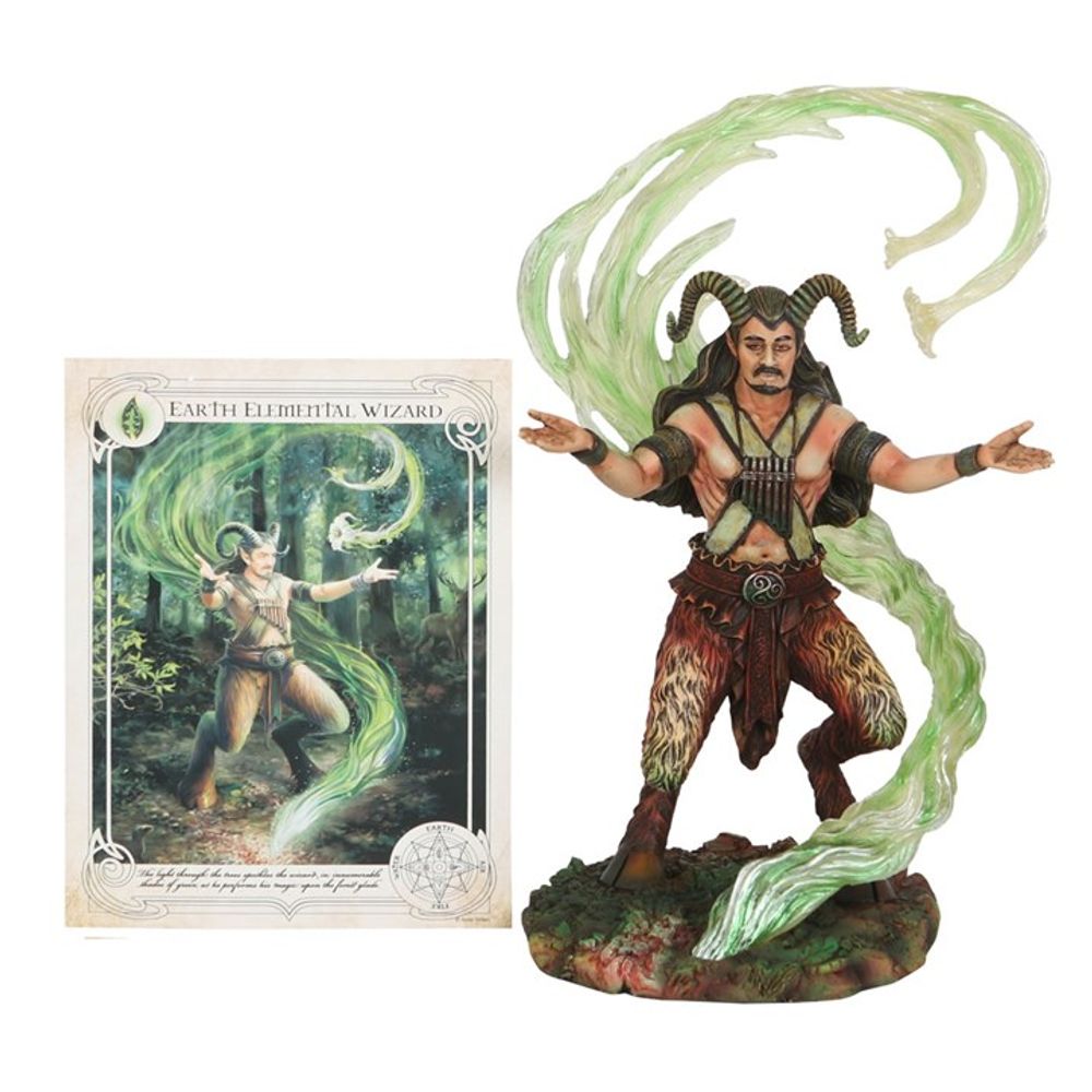 Eleanoras Earth Elemental Wizard Figurine by Anne Stokes Figurines & Sculptures