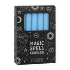 Eleanoras Peace Set Of 12 Light Blue Spell Candles Spell Candles