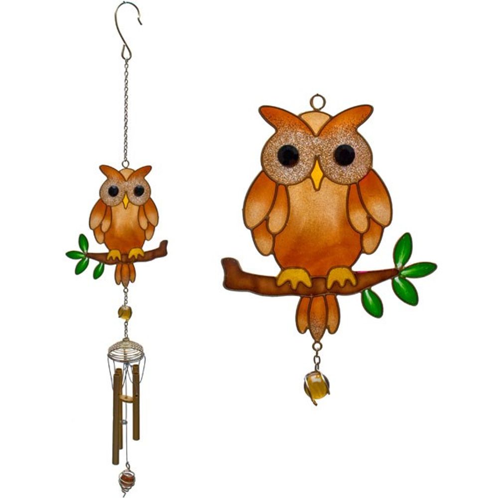 Eleanoras Brown Owl Windchime Windchimes
