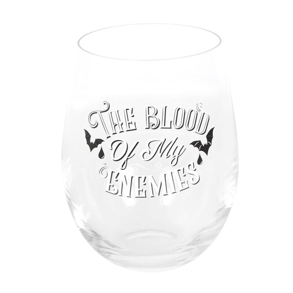 Eleanoras Blood Of My Enemies Stemless Wine Glass Glassware