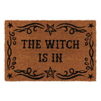 Eleanoras THE WITCH IS IN NATURAL DOORMAT Indoor Doormats