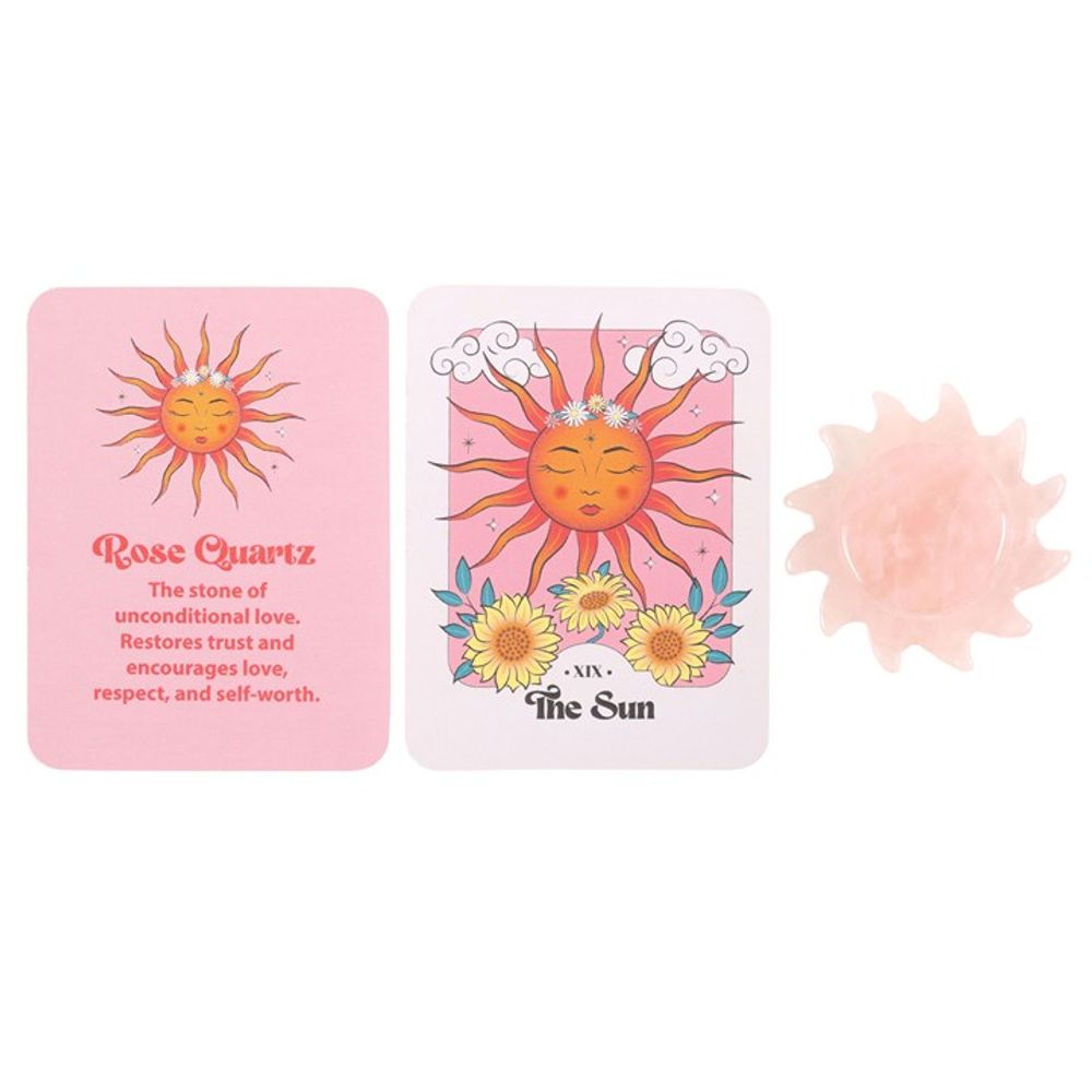 Eleanoras Rose Quartz Crystal Sun Stone Crystals