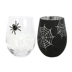 Eleanoras Set Of 2 Spiderweb Glasses Glassware