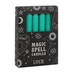 Eleanoras Pack Of 12 Green Luck Spell Candles Spell Candles