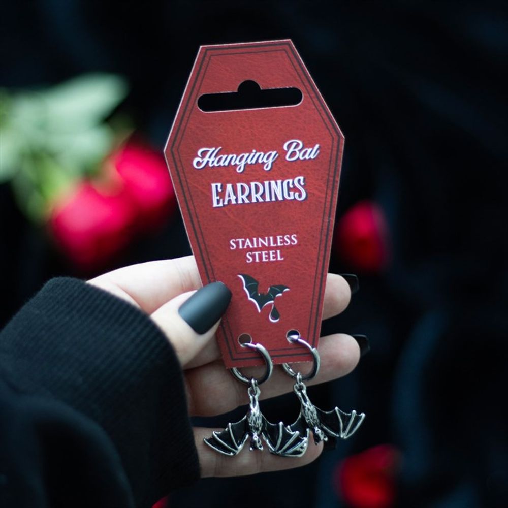 Eleanoras Hanging Bat Earrings Jewellery