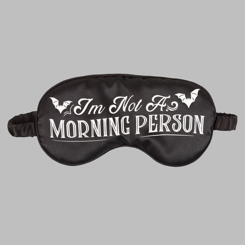 Eleanoras I'm Not A Morning Person Satin Sleep Mak Beauty Accessories
