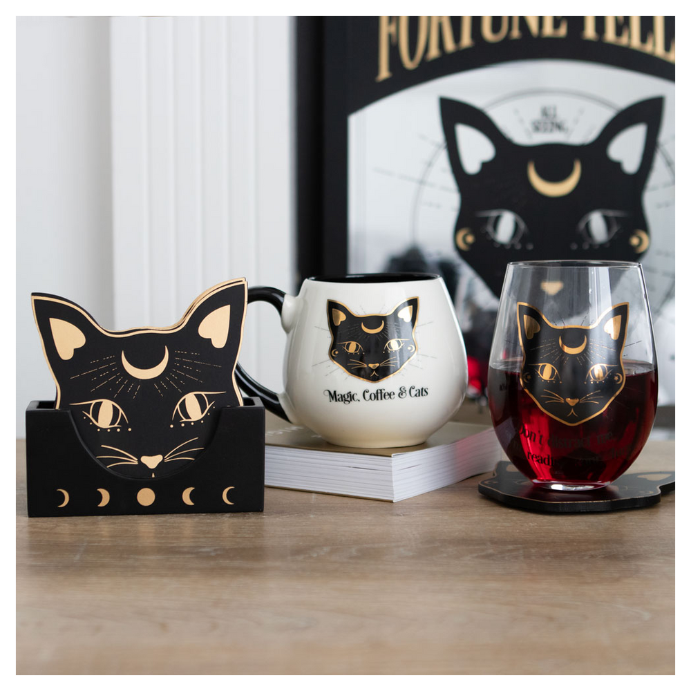 Eleanoras Magic, Coffee & Cats Rounded Mug Mugs