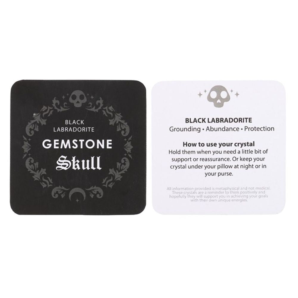 Eleanoras Black Labrodite Crystal Skull Crystals